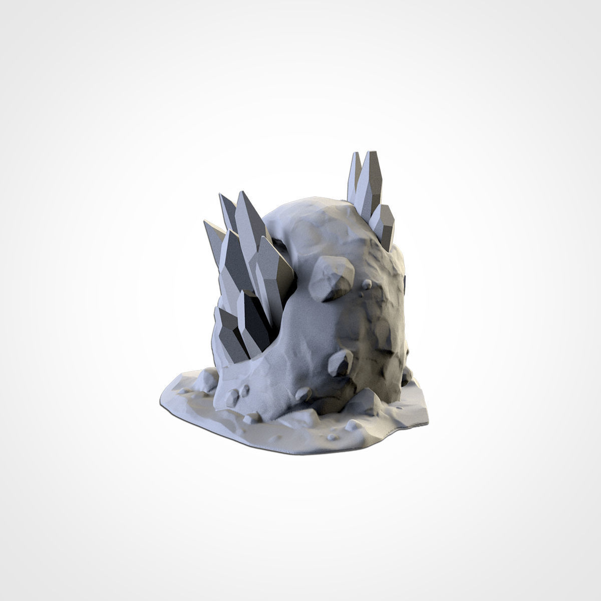 GLASS STONES TERRAIN 3D print model_9
