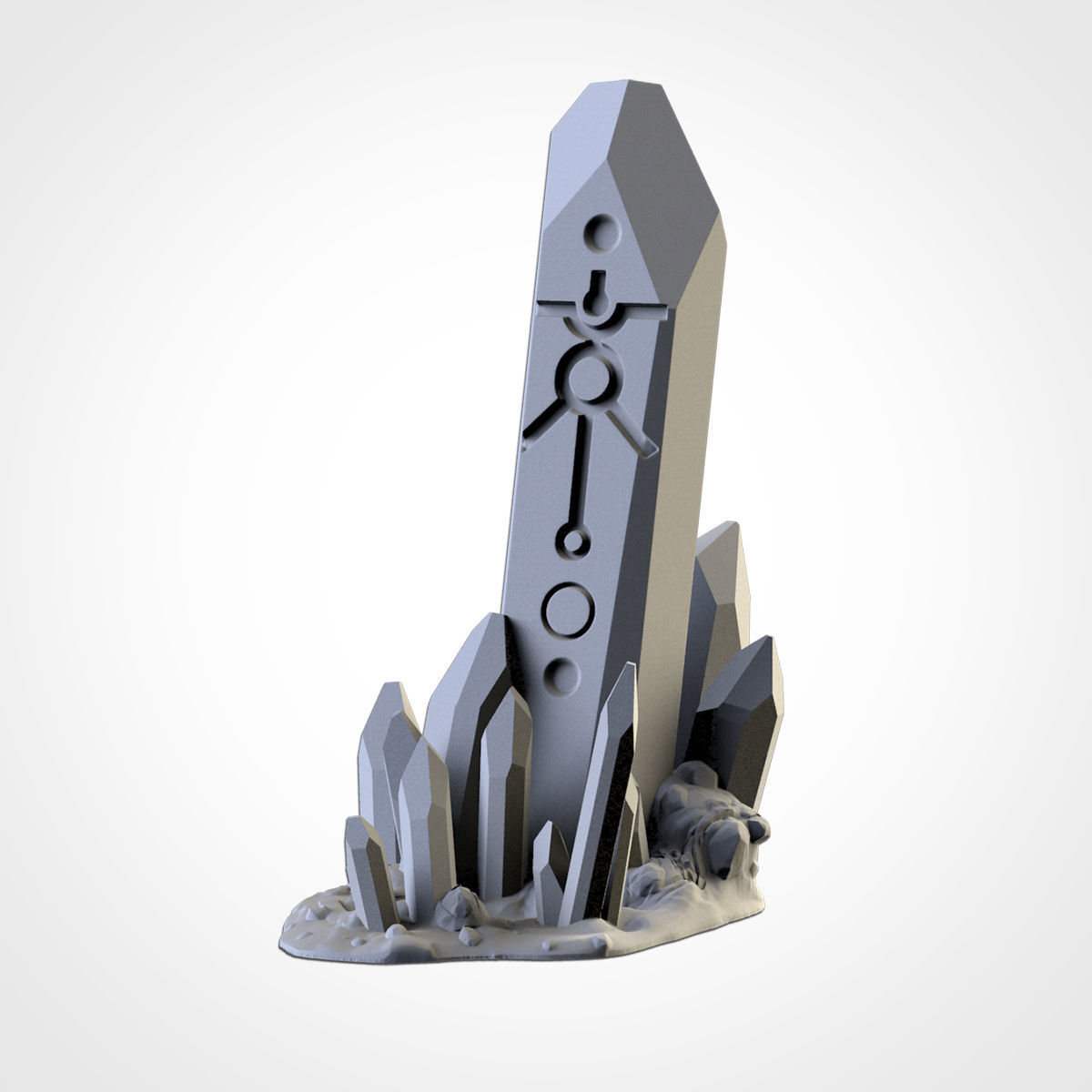 GLASS STONES TERRAIN 3D print model_4