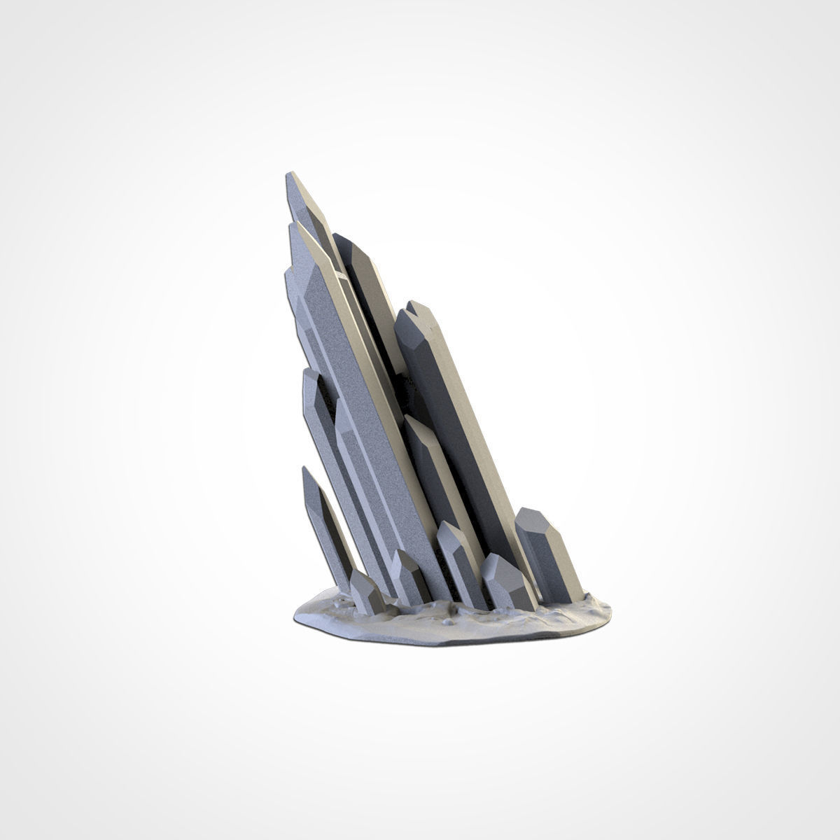 GLASS STONES TERRAIN 3D print model_1