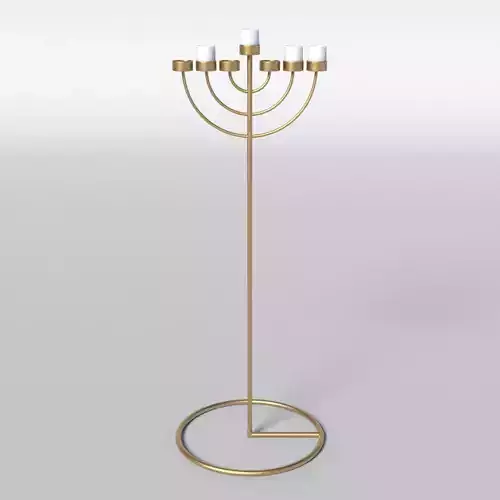 Copper Menorah 7 Candles
