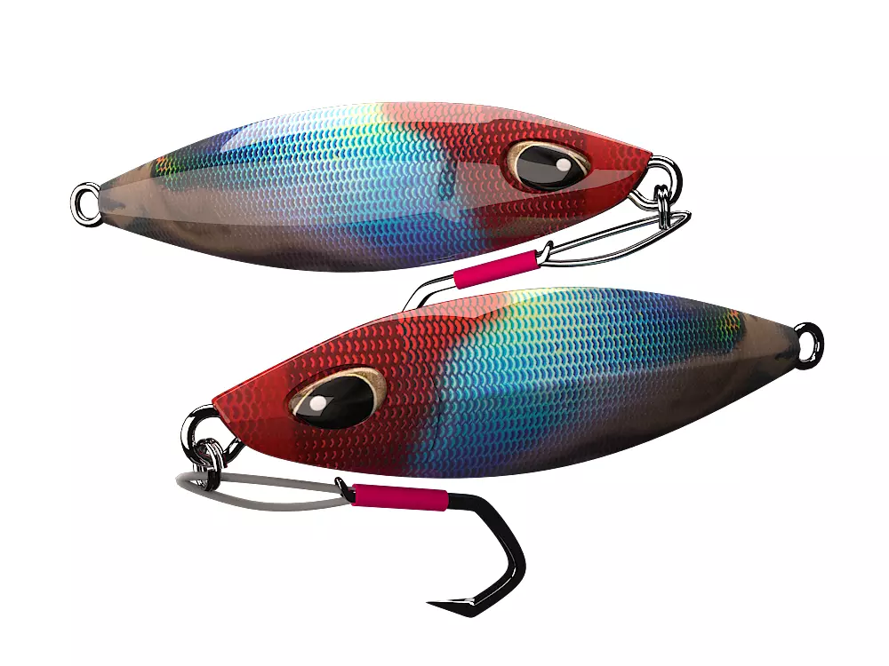 metal Jig 3D model Fishing Lure Low-poly 3D model 5 Low-poly 3D model