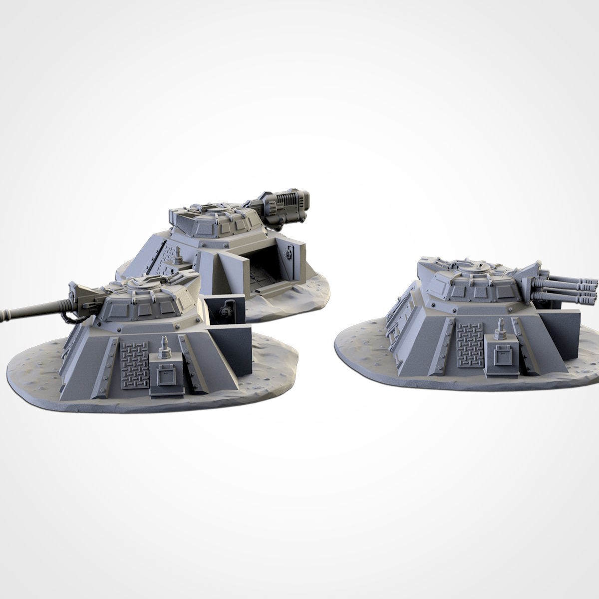 ARMED BUNKERS 3D print model_1