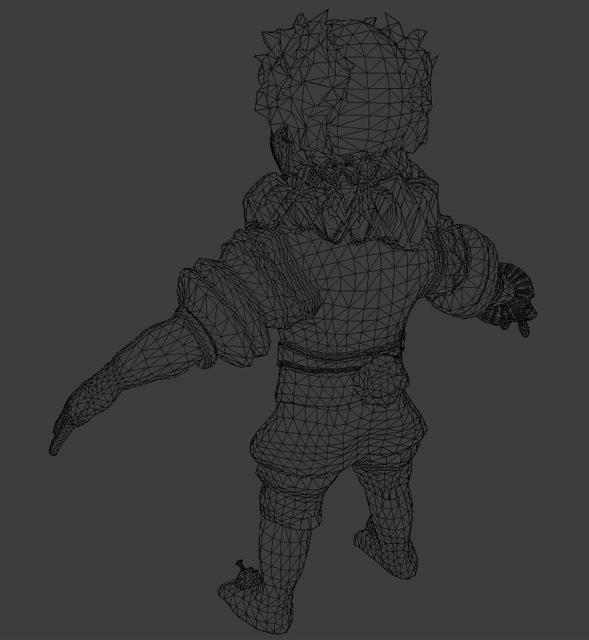 Pack of creepy Horror toys Low-poly 3D model_5