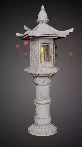 Chinese Stone Lamp
