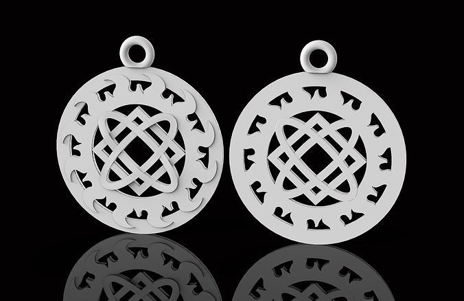 Pendant with Slavic symbol  3D print model