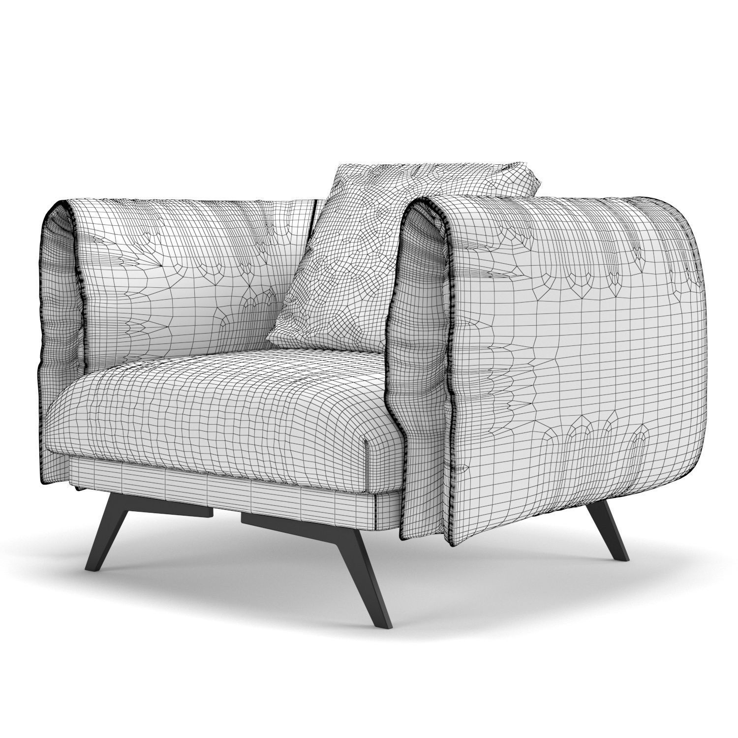 Bonaldo Saddle armchair 3D model_3
