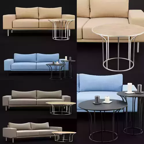 Sofa piu BT Design 3D Model Collection