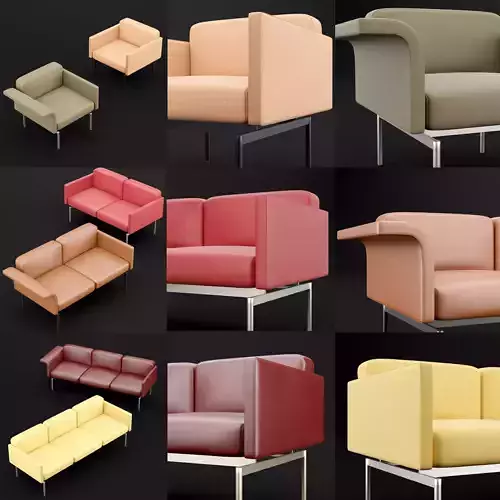 Sofa mabel  BT design 3D Model Collection