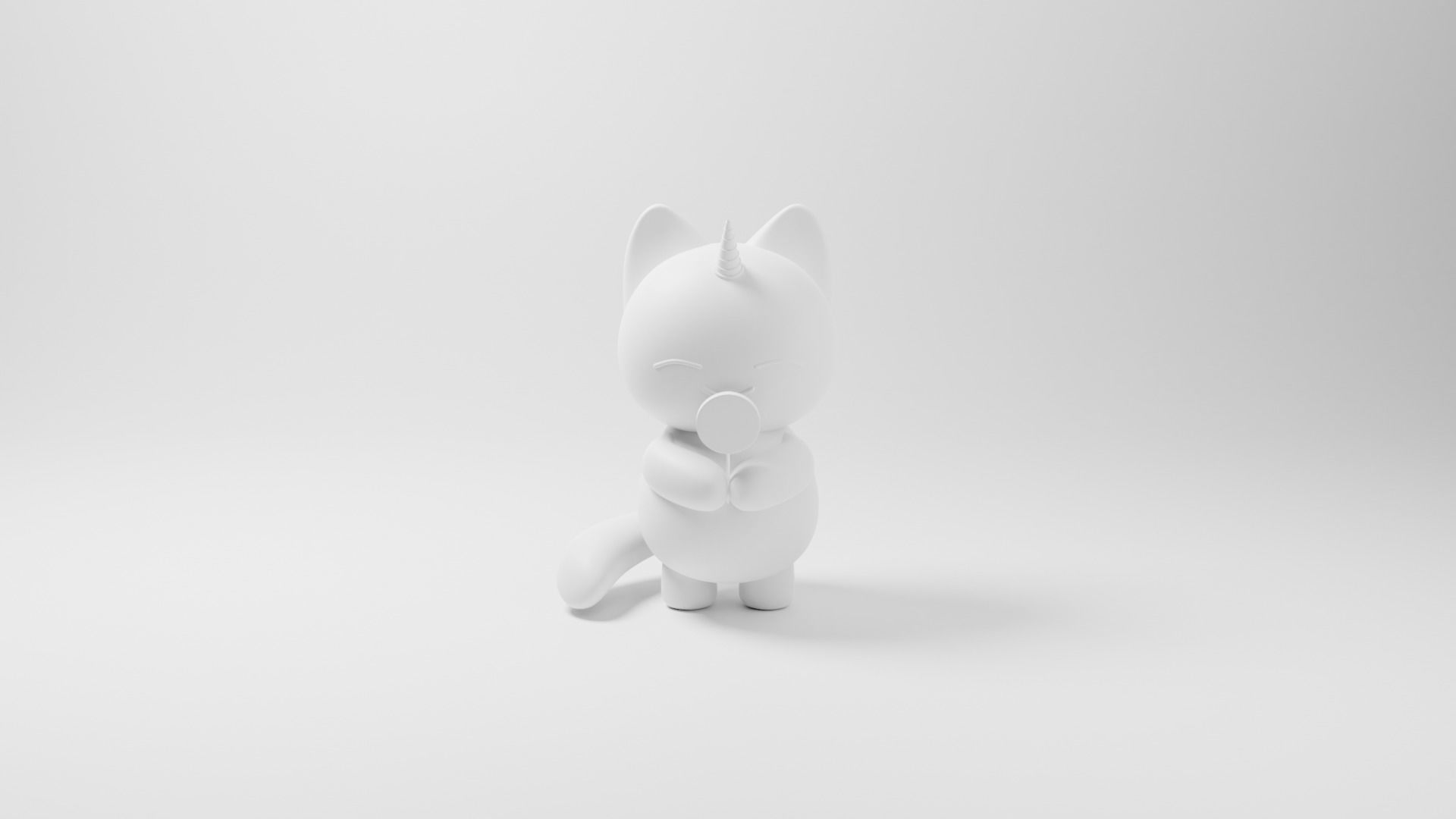 Cat-unicorn unicorn Free 3D model_2