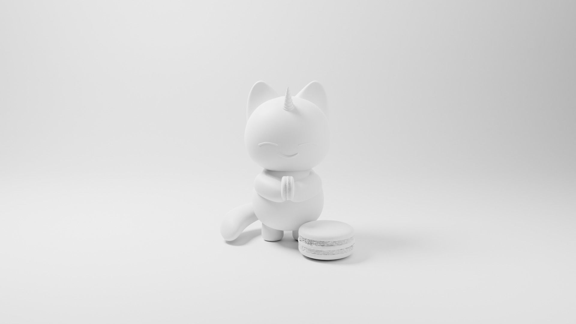 Cat-unicorn unicorn Free 3D model_3