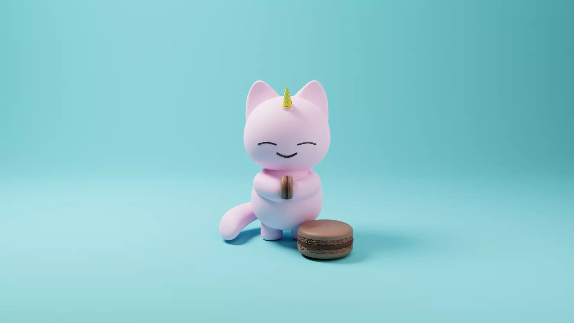 Cat-unicorn unicorn Free 3D model_0