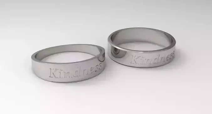 Kindness Couple Ring Platinum