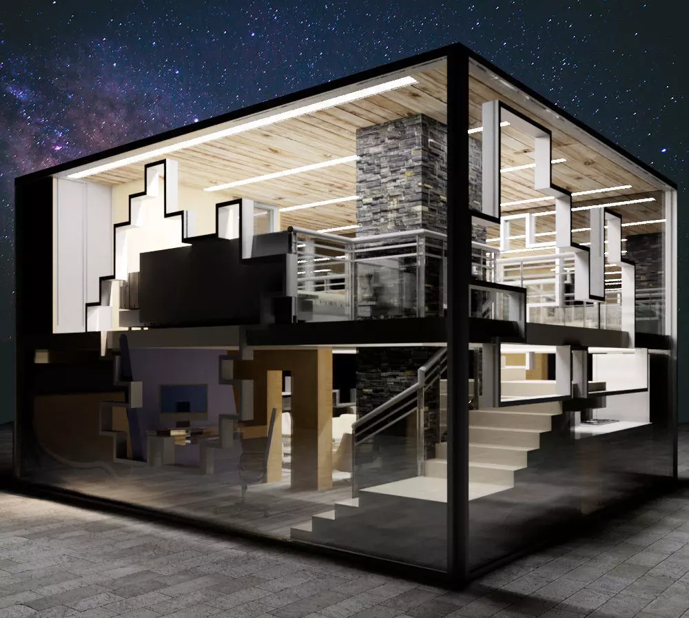 Revit studio design 2020 3D model_0