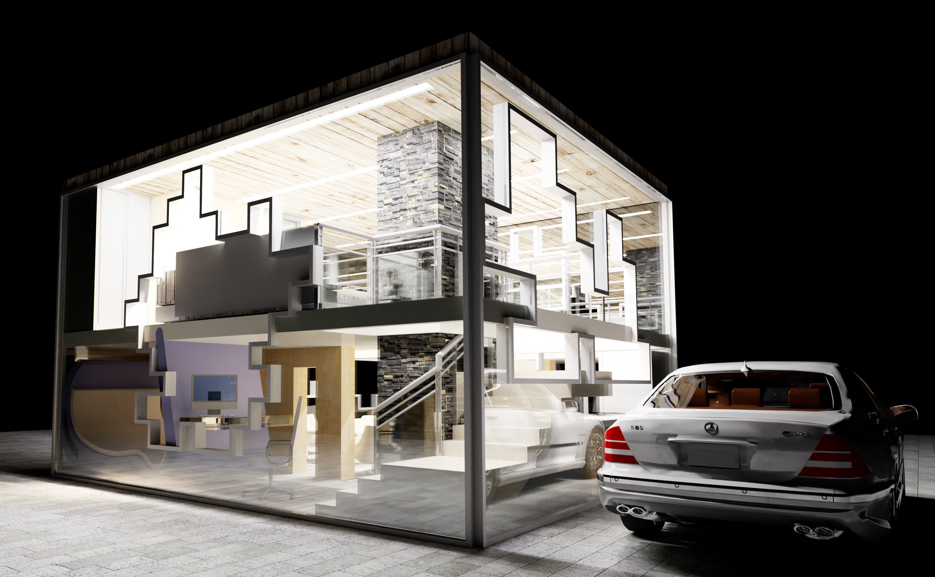 Revit studio design 2020 3D model_3