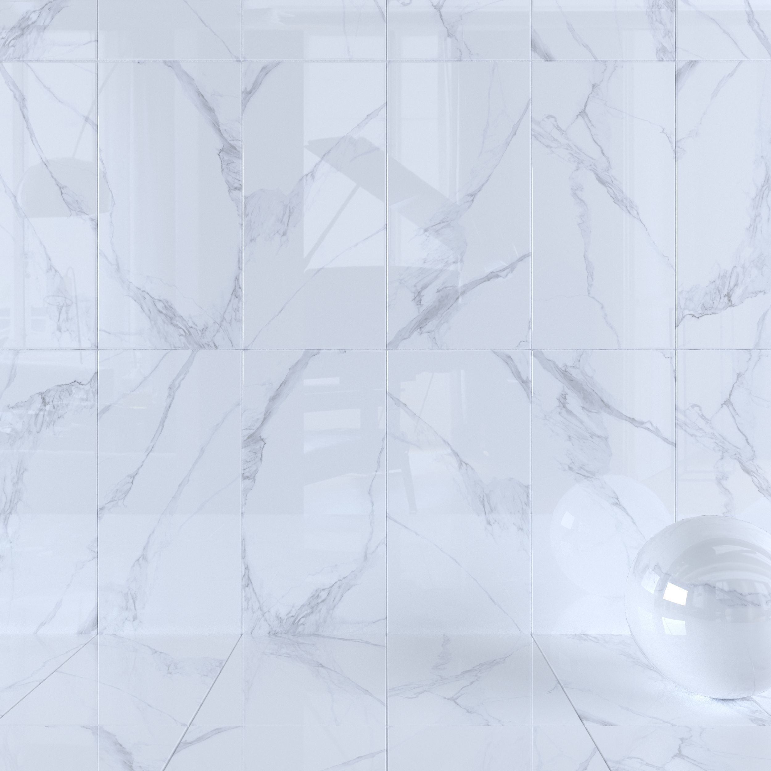 Wall Tiles Museum Calacatta 4D 60x120 Set 2 Texture_5