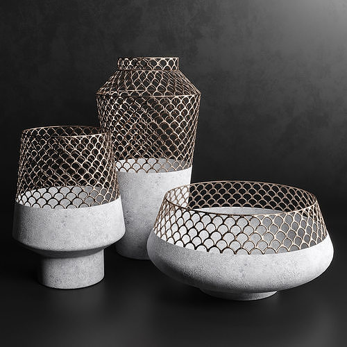 Vases Set 5 3D model