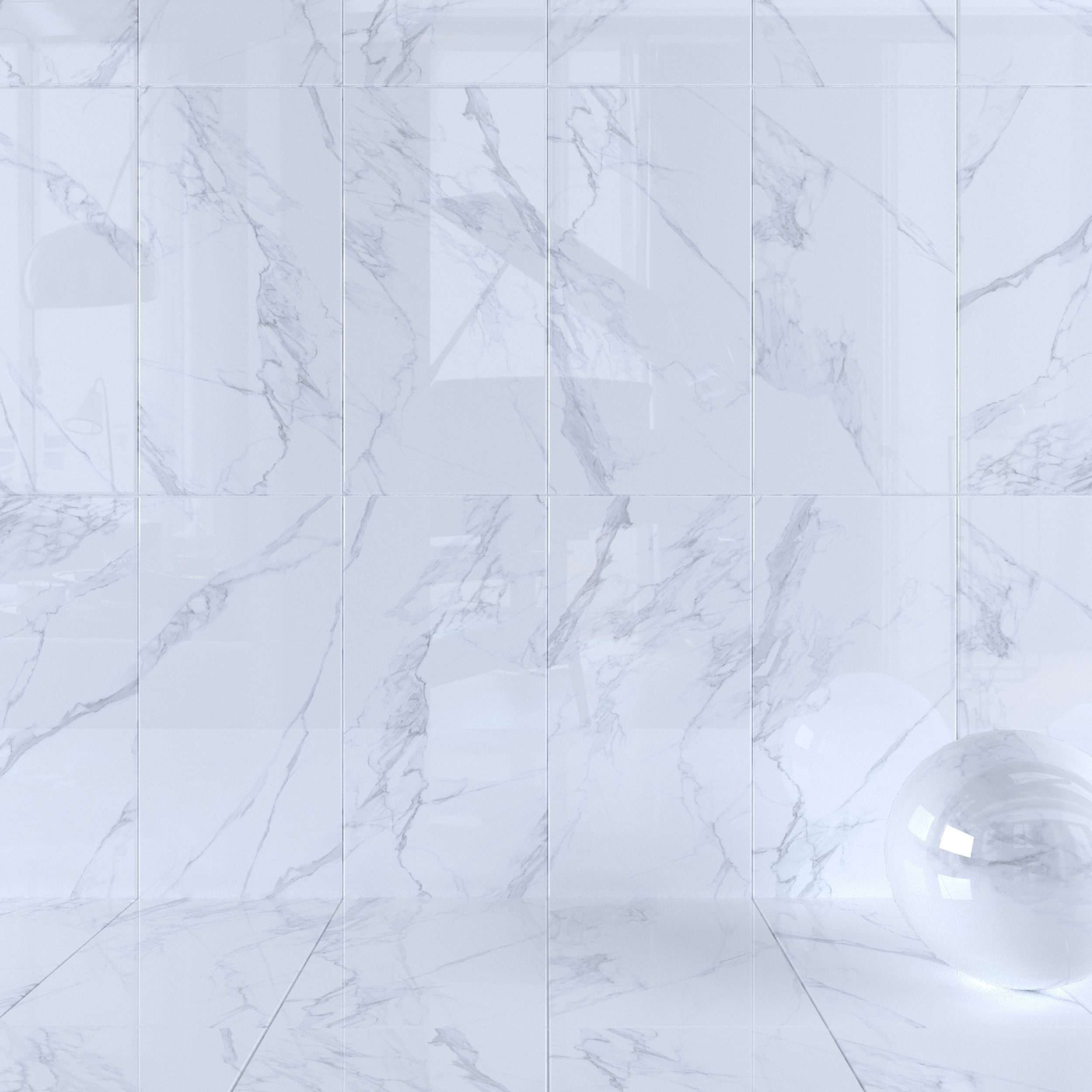 Wall Tiles Museum Calacatta 4D 60x120 Set 3 Texture_5