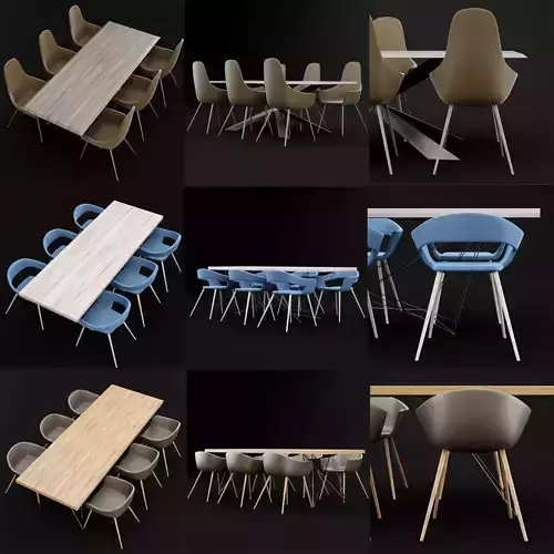 Table and chair collection