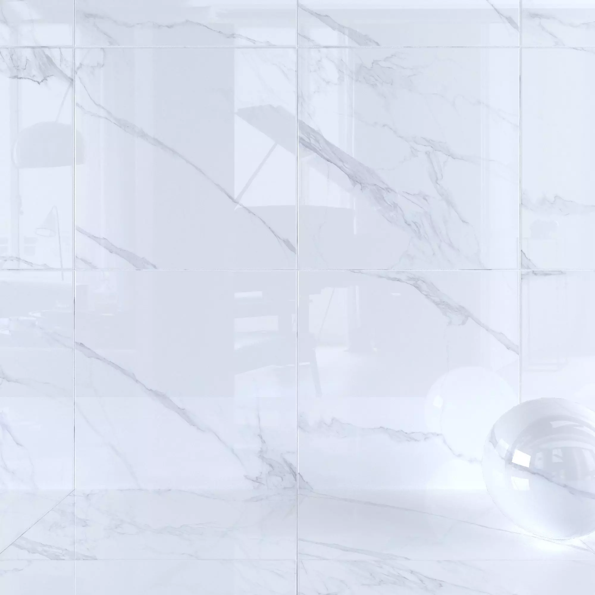 Wall Tiles Museum Calacatta 4D White 120x120 Set 3 Texture_0