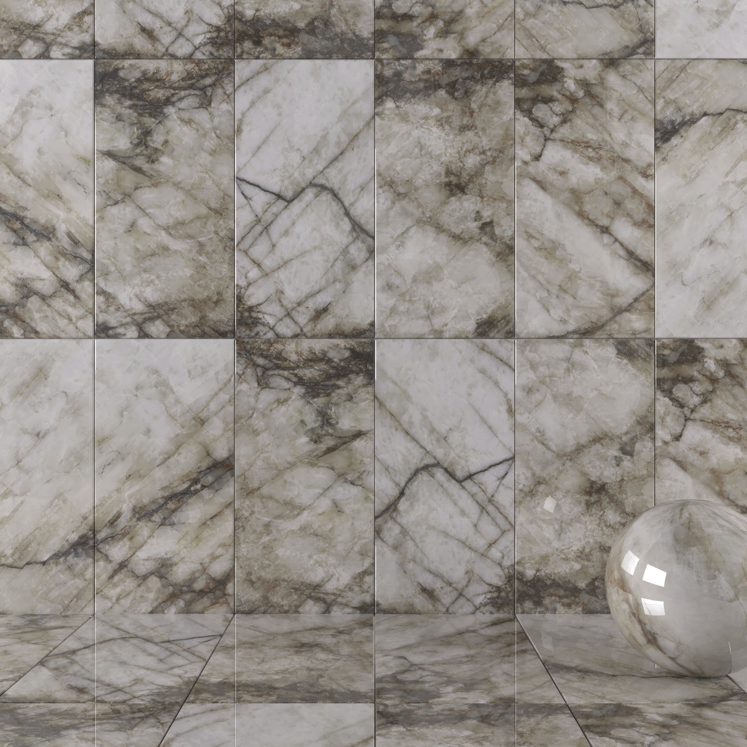 Wall Tiles Museum Crystal Thunder 60x120 Set 2 Texture_3