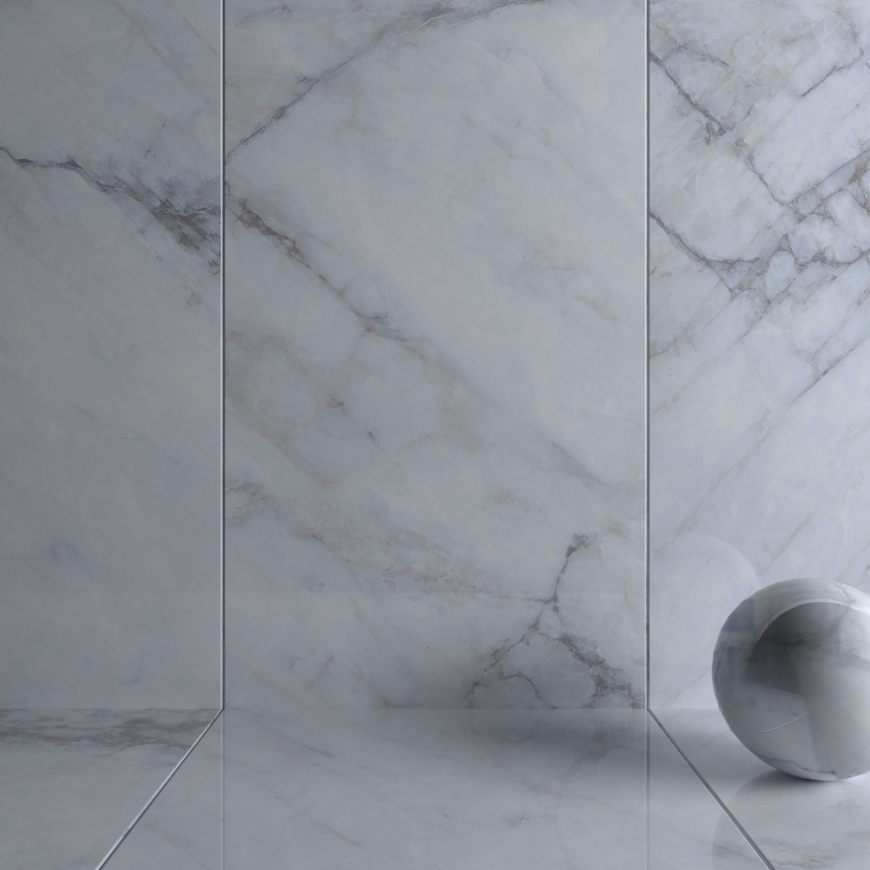 Wall Tiles Museum Crystal White 2 160x320 Set 2 Texture_5