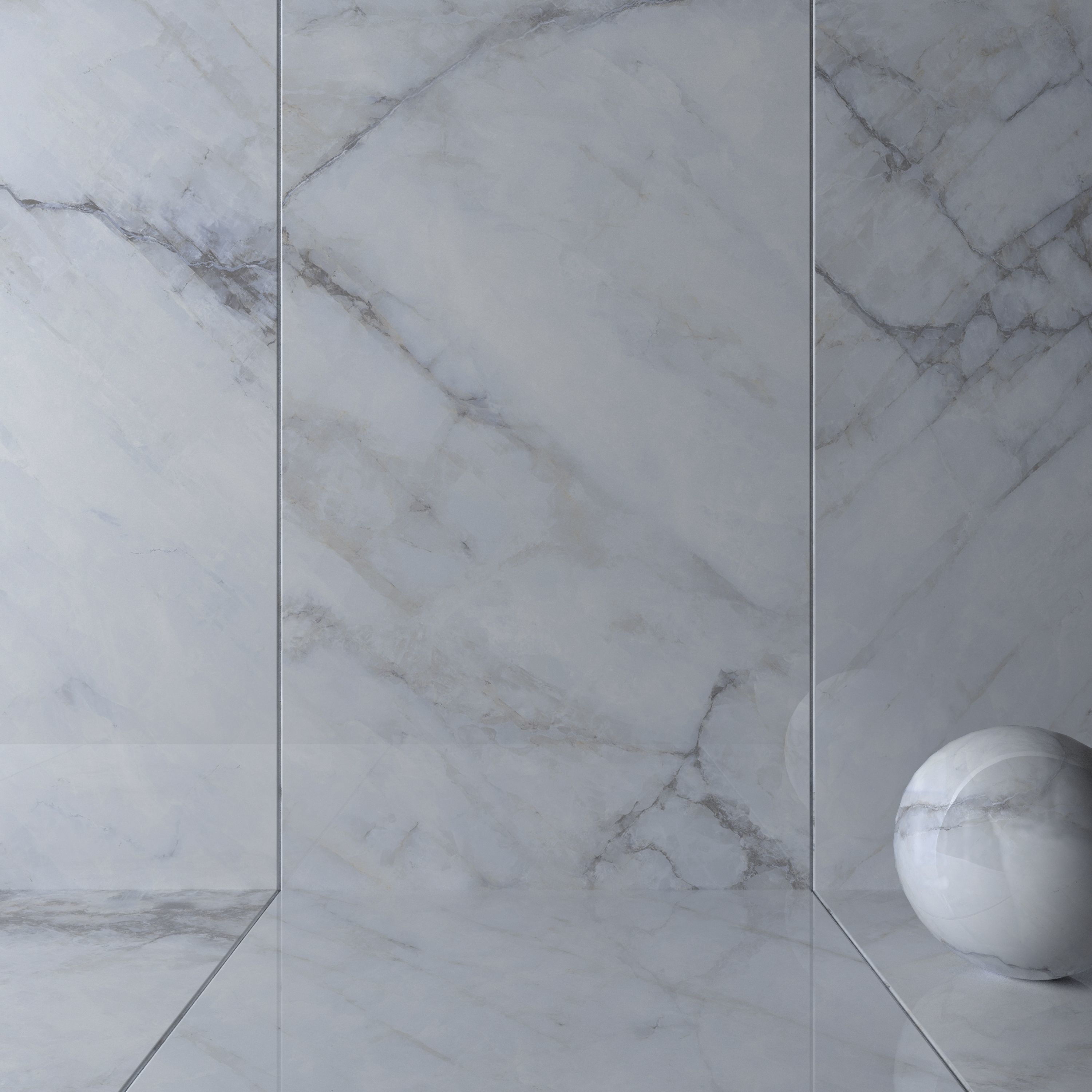 Wall Tiles Museum Crystal White 2 160x320 Set 2 Texture_1