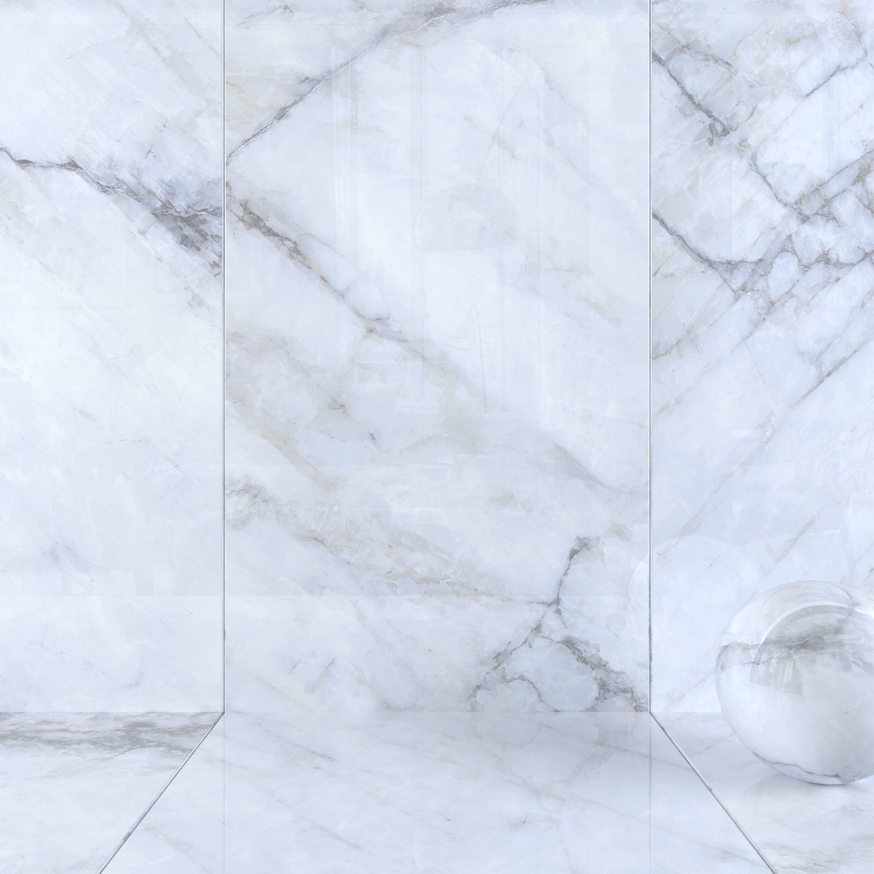 Wall Tiles Museum Crystal White 2 160x320 Set 2 Texture_4
