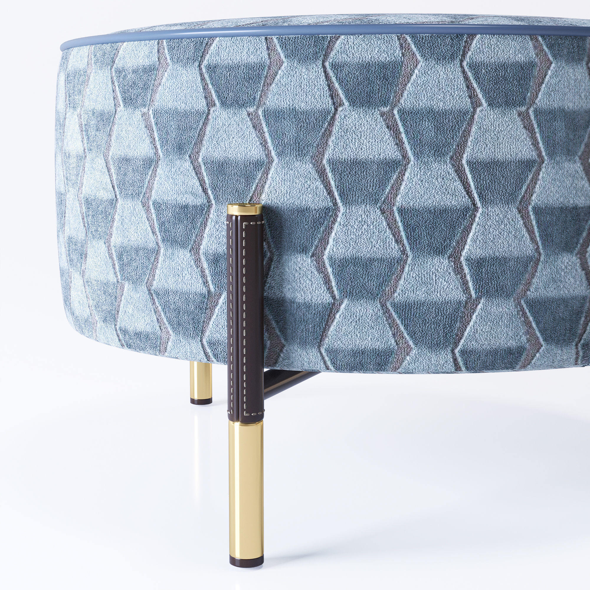 Vittoria Frigerio Araldo pouf Low-poly 3D model_2