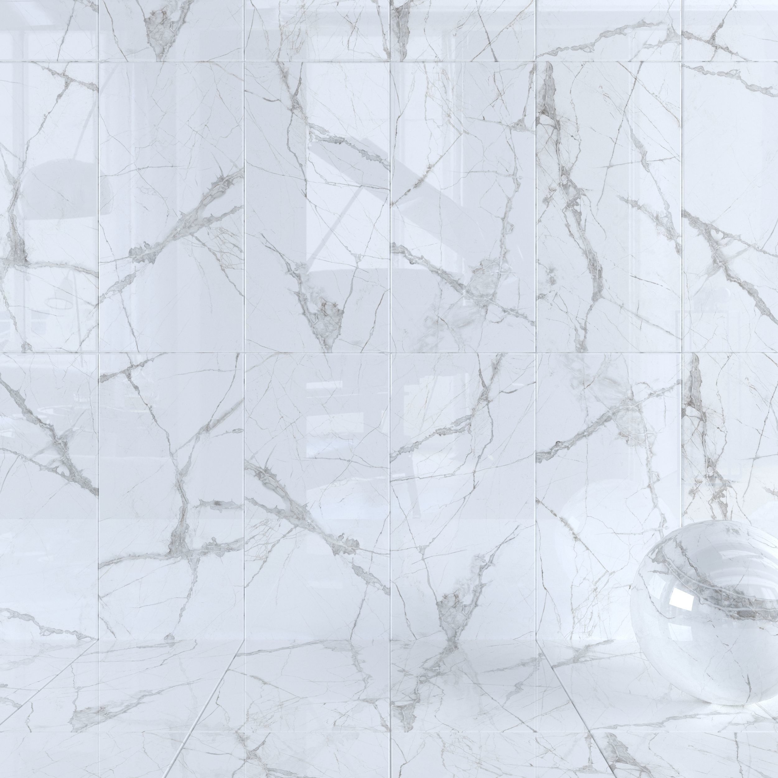 Wall Tiles Museum Glacier White Set 60x120 Set 2 Texture_5