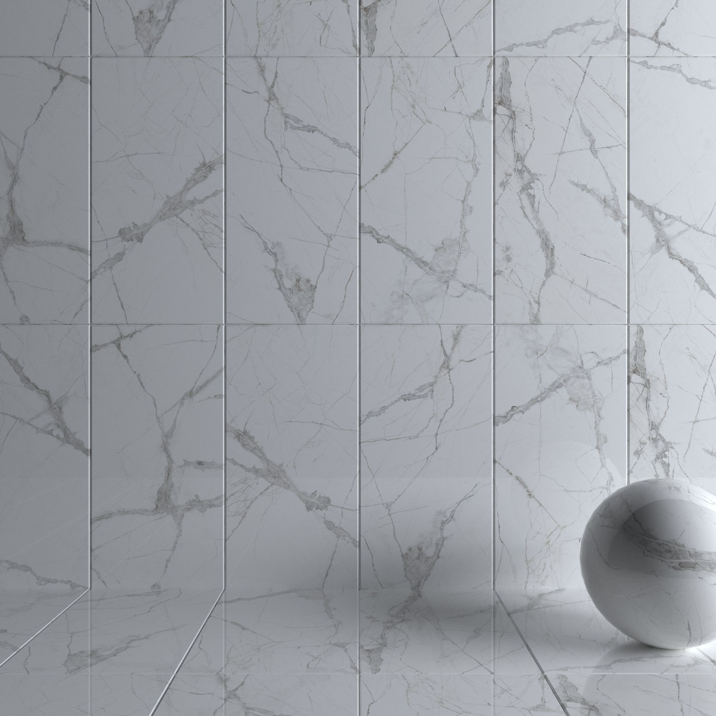 Wall Tiles Museum Glacier White Set 60x120 Set 2 Texture_2