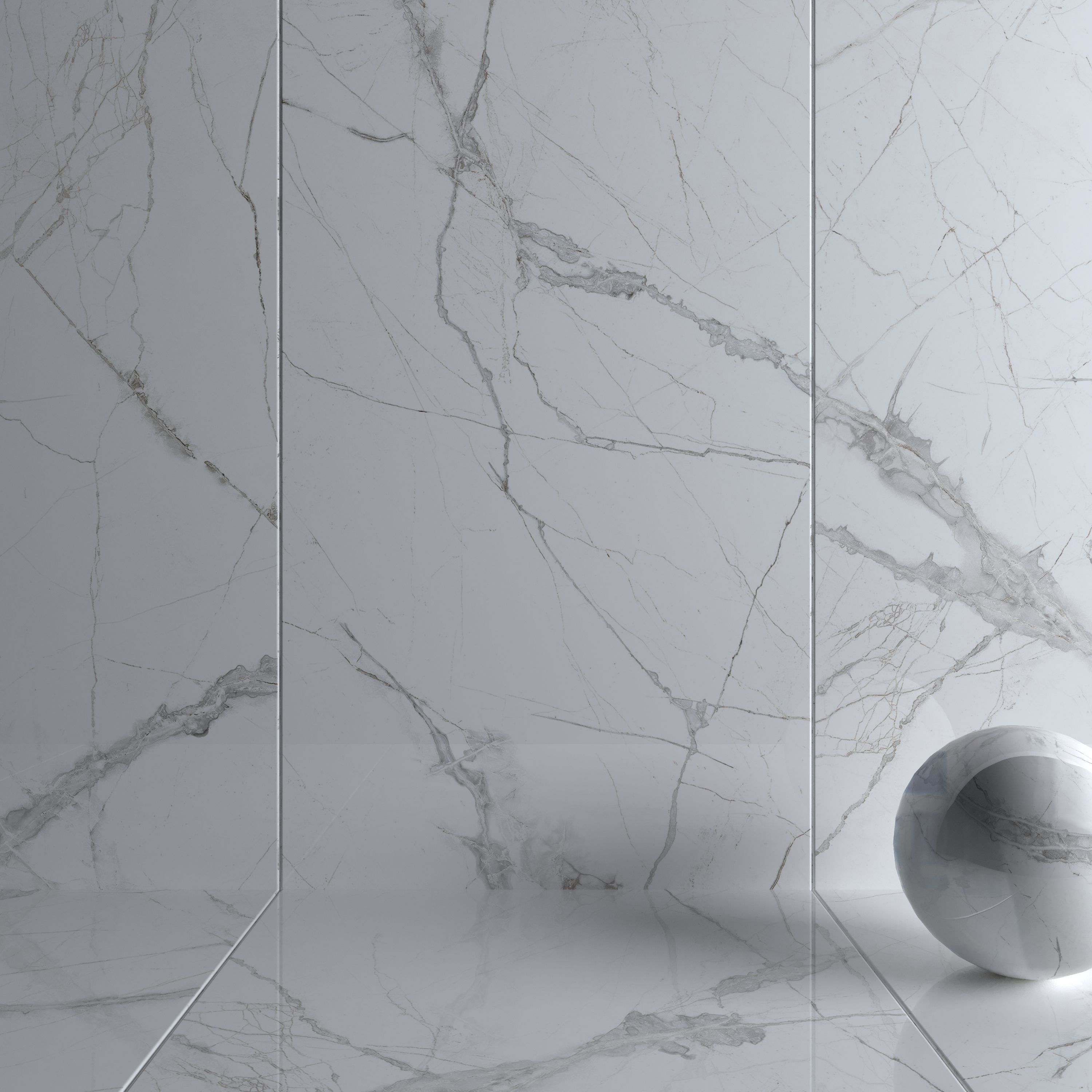 Wall Tiles Museum Glacier White Set 160x320 Set 2 Texture_2