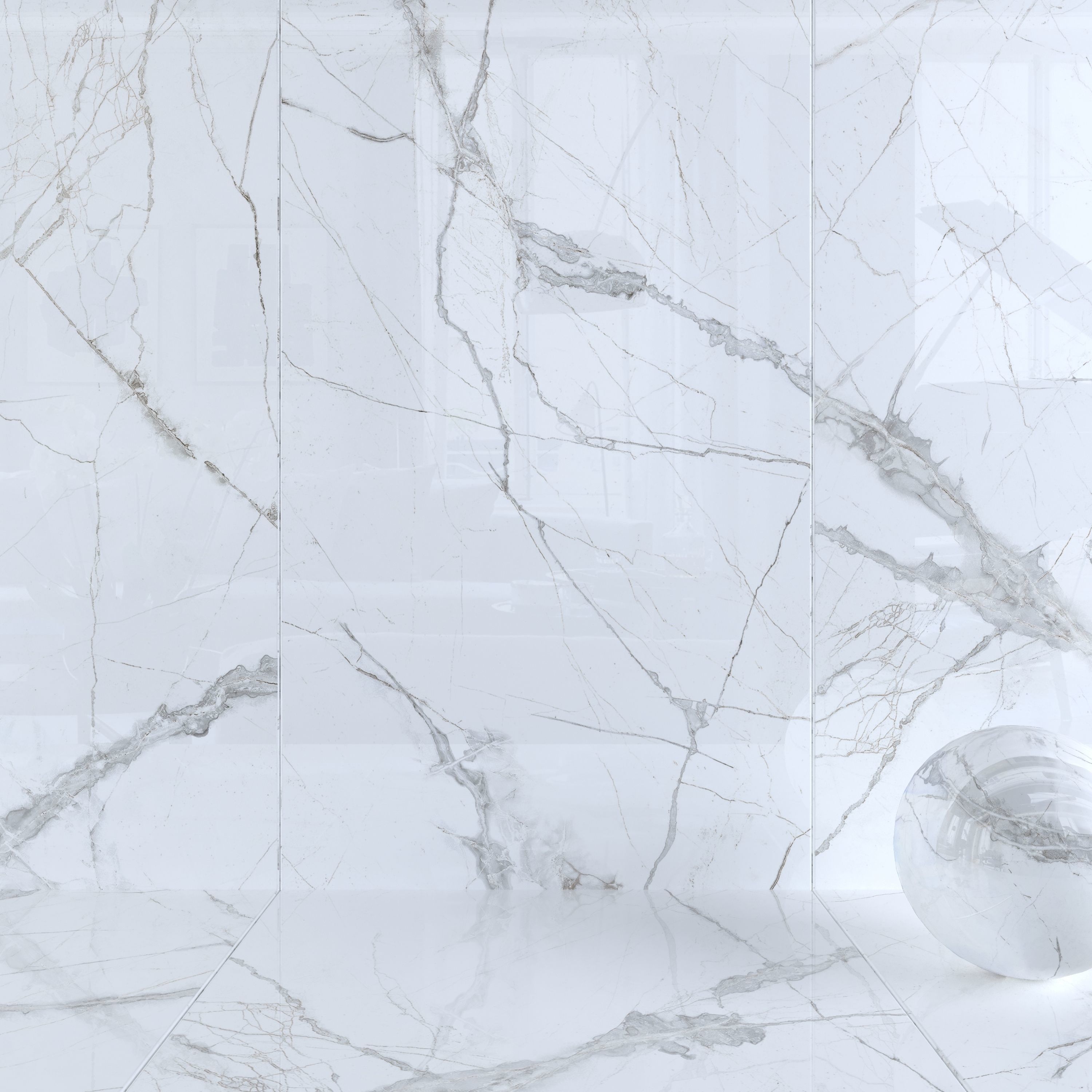Wall Tiles Museum Glacier White Set 160x320 Set 2 Texture_5
