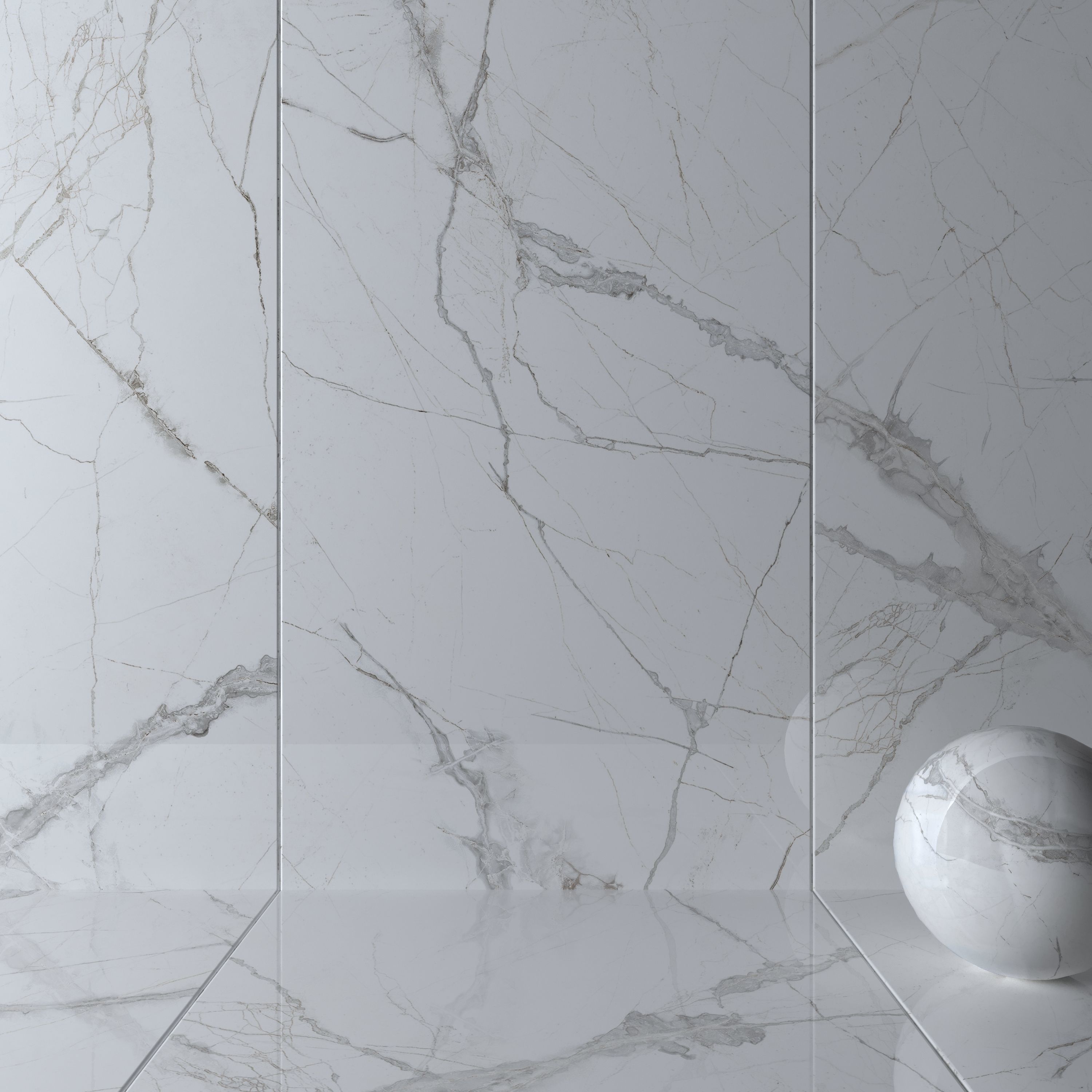 Wall Tiles Museum Glacier White Set 160x320 Set 2 Texture_1