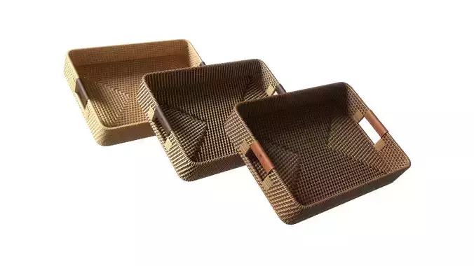 Lexington Wickerwork Tray 3ds Max - Vray Ready 8K Textures