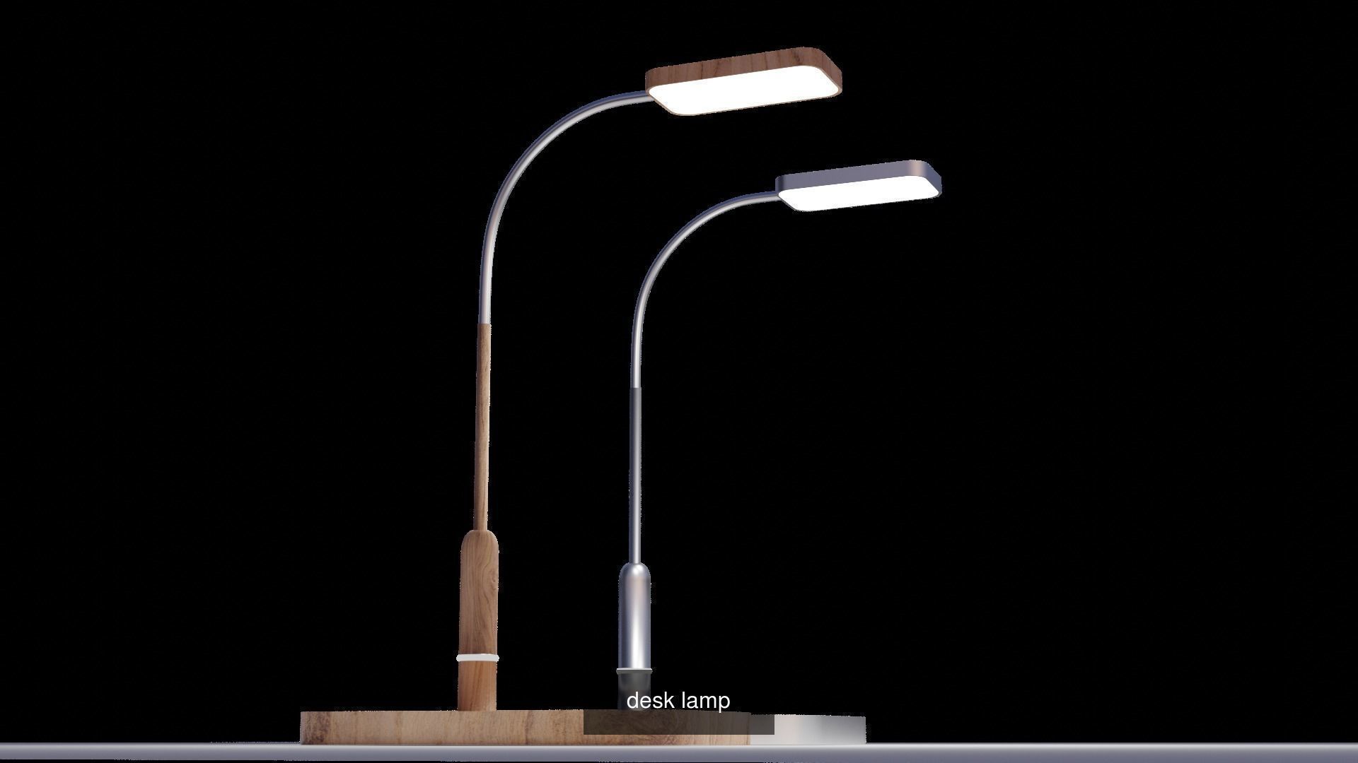 Desk  lamp pack 3D Model Collection_3