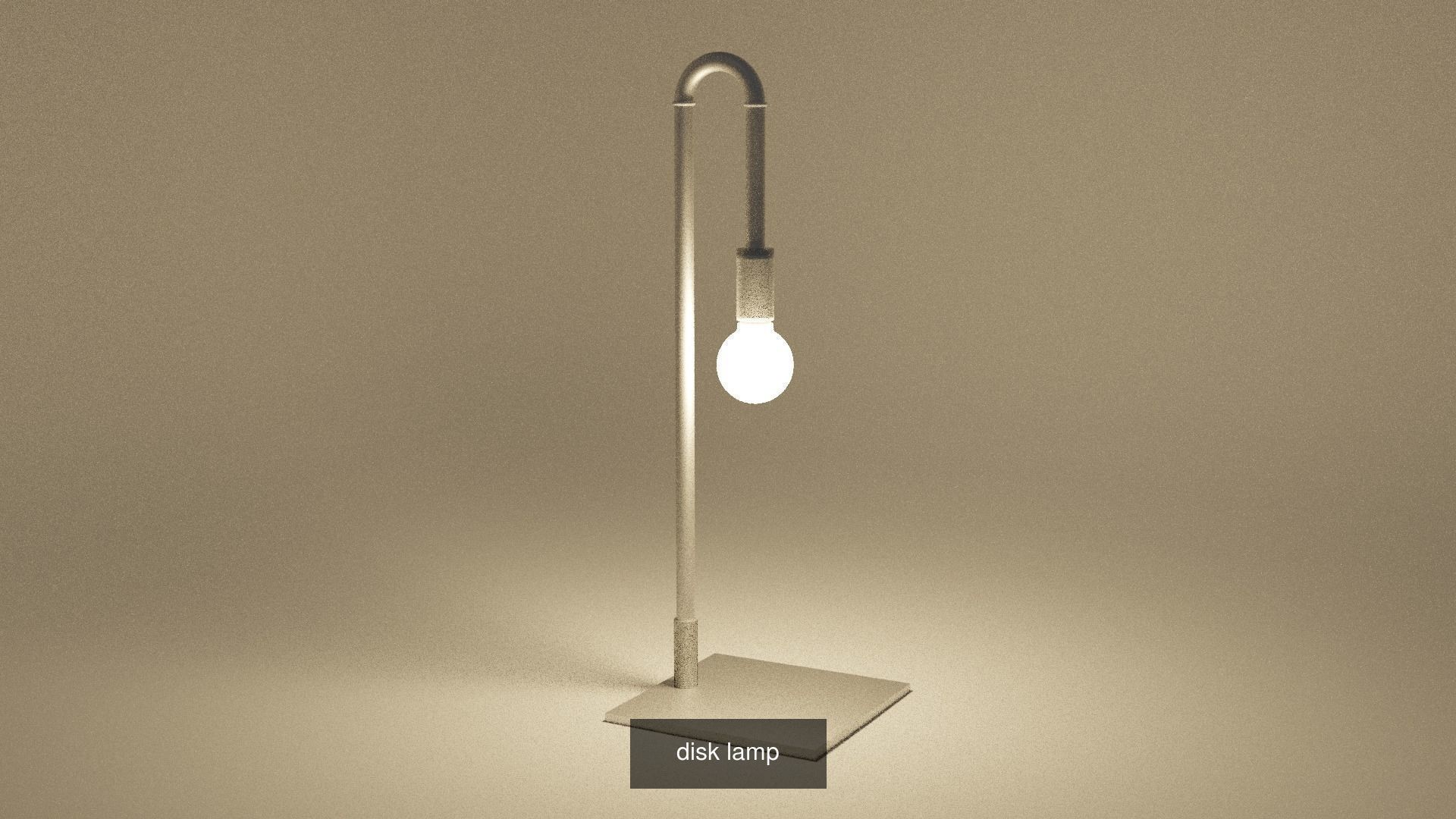 Desk  lamp pack 3D Model Collection_1