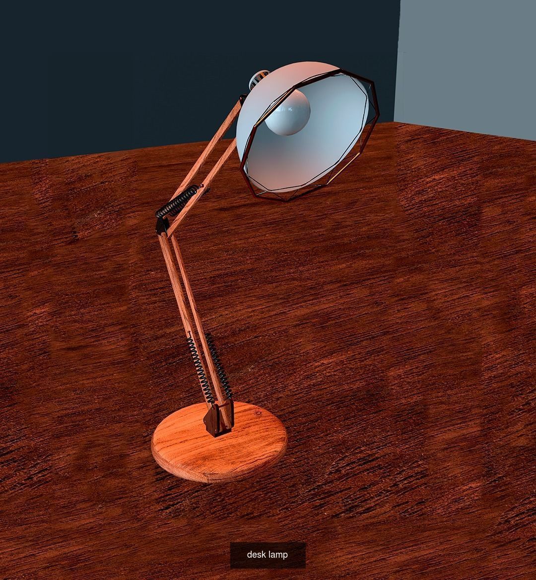 Desk  lamp pack 3D Model Collection_2