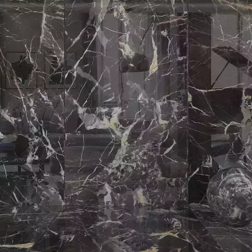 Wall Tiles Museum Laurent Black 160x320 Set 2