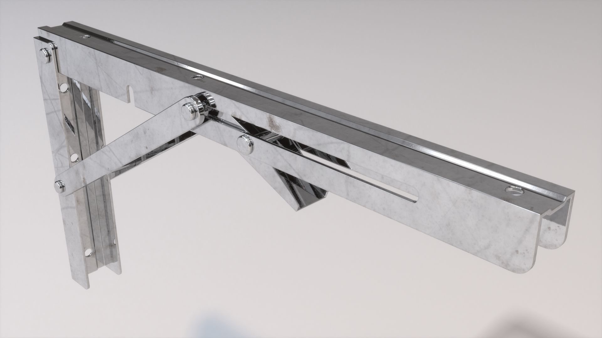 Foldable Stainless Steel Multipurpose Bracket 3D model_10