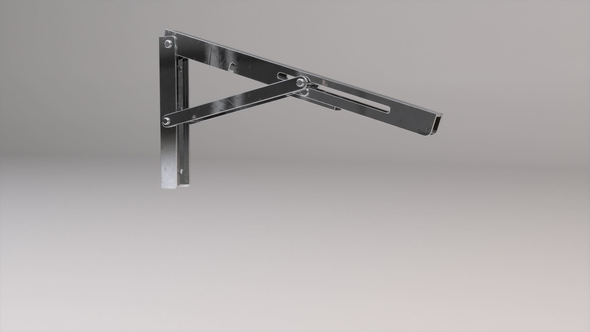 Foldable Stainless Steel Multipurpose Bracket 3D model_2