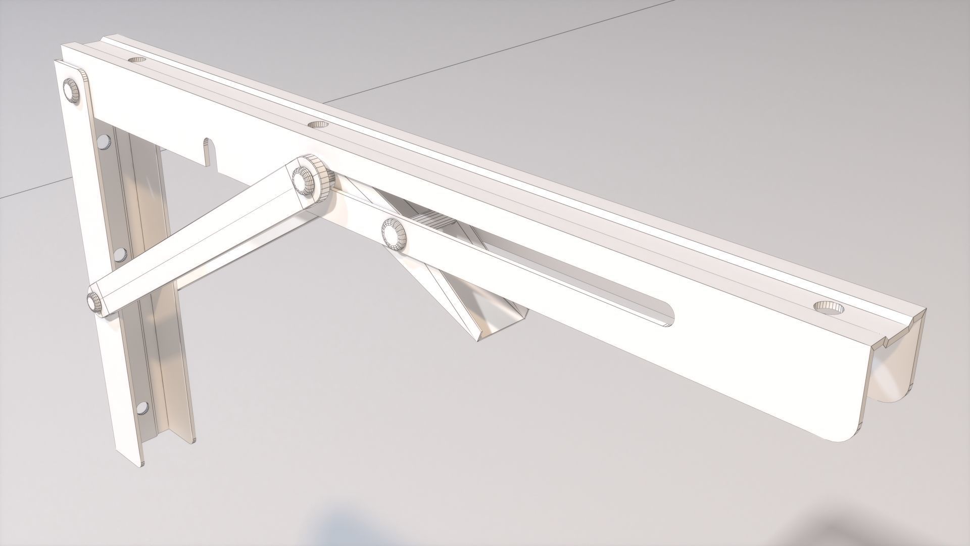 Foldable Stainless Steel Multipurpose Bracket 3D model_11