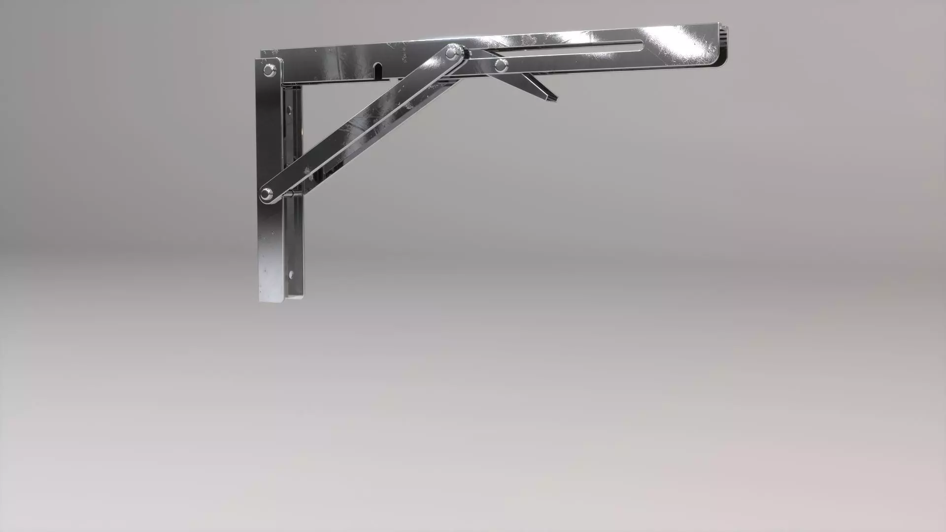 Foldable Stainless Steel Multipurpose Bracket 3D model_0