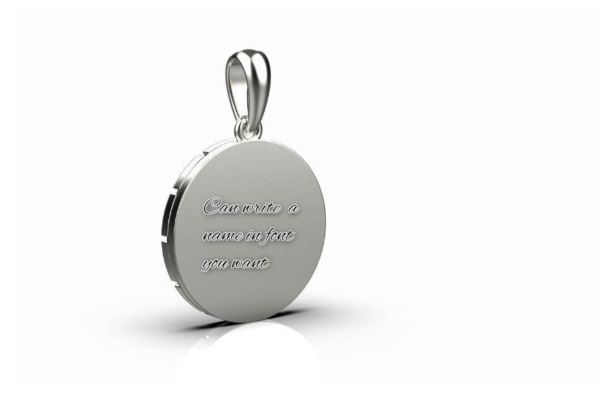 Zodiac pendant LEO model 40 3D print model_3