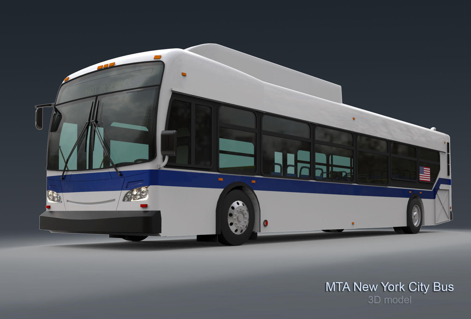MTA New York City Bus 3D model_2