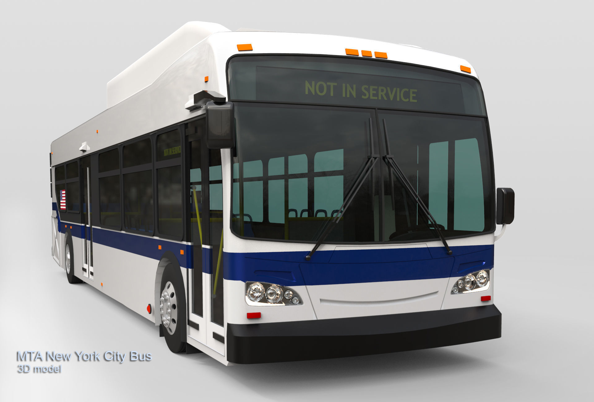 MTA New York City Bus 3D model_13