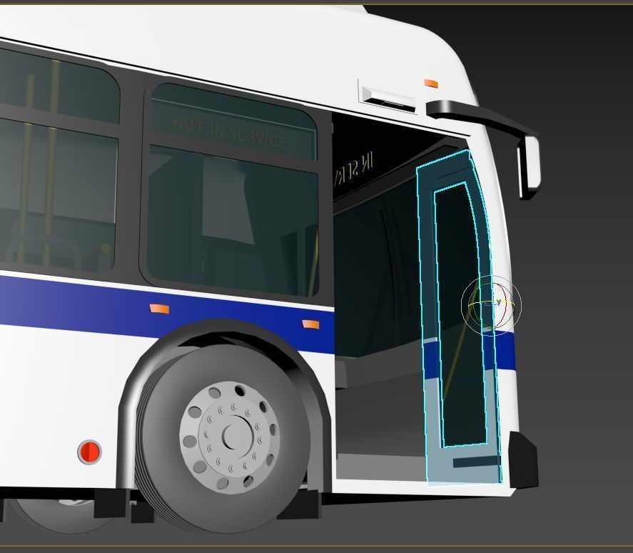 MTA New York City Bus 3D model_8