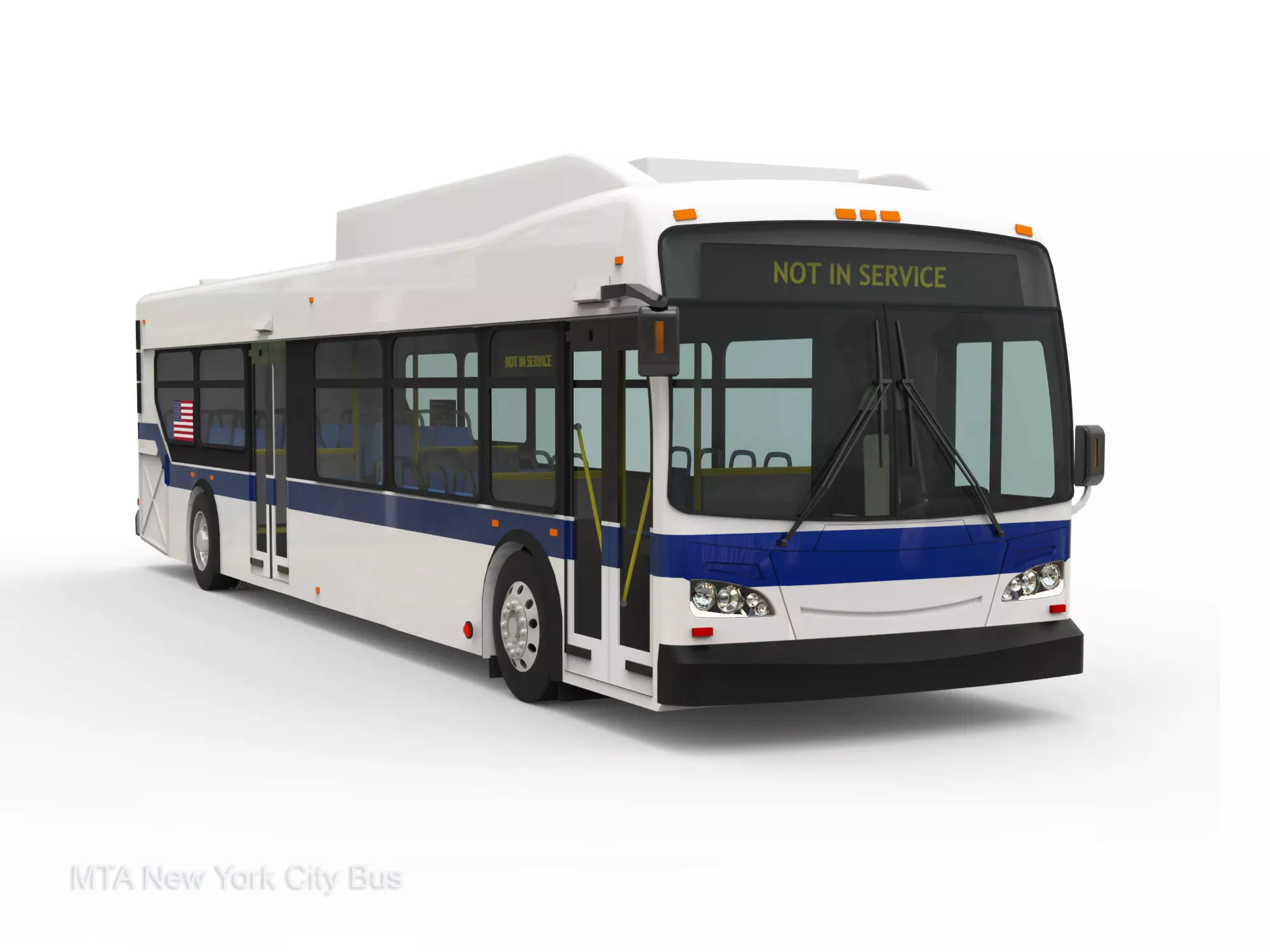 MTA New York City Bus 3D model_0