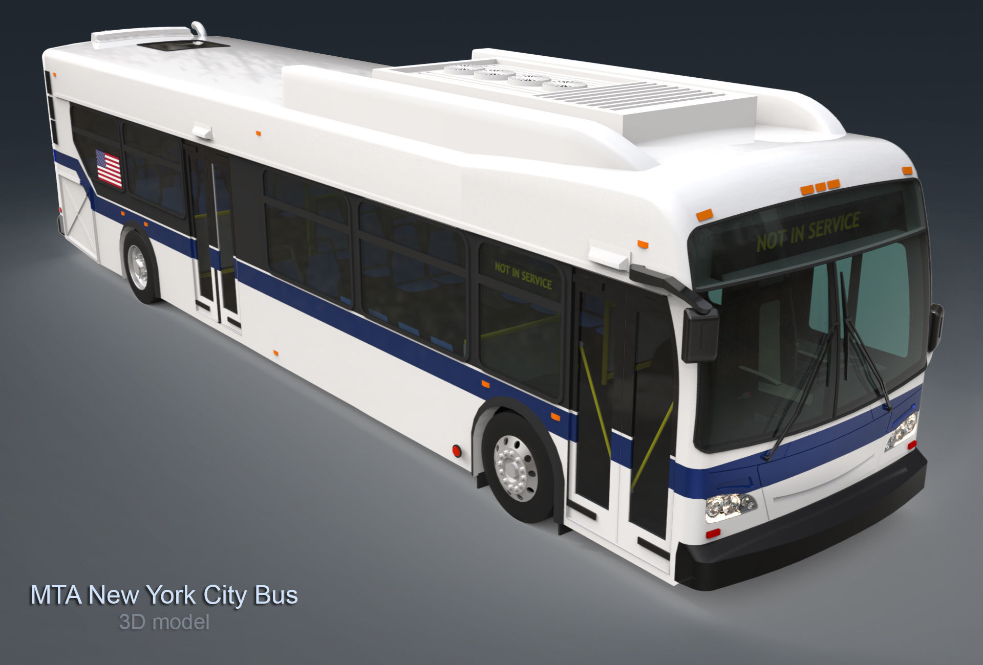 MTA New York City Bus 3D model_3