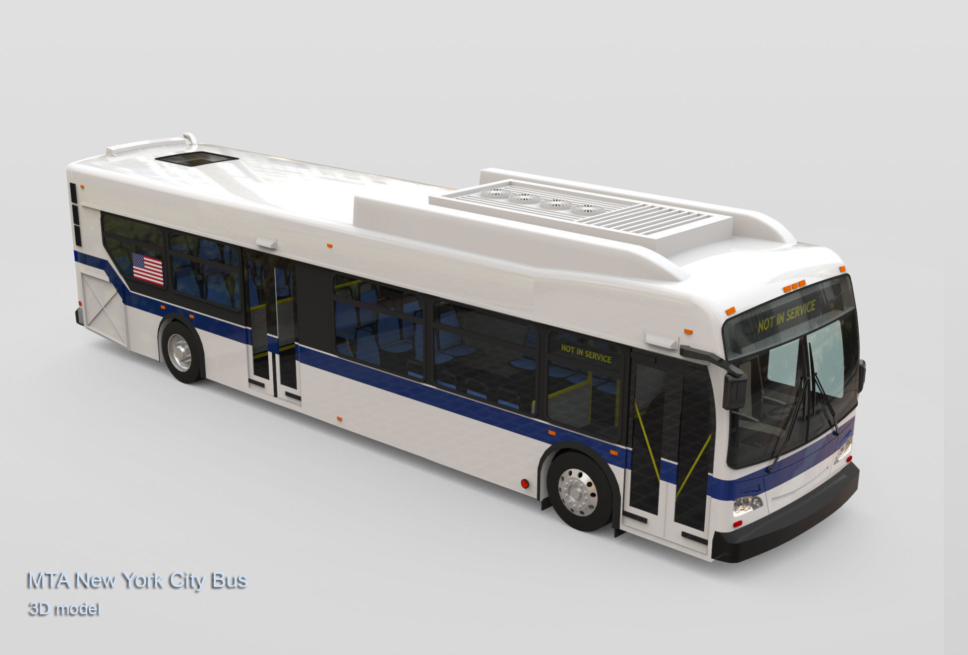 MTA New York City Bus 3D model_6