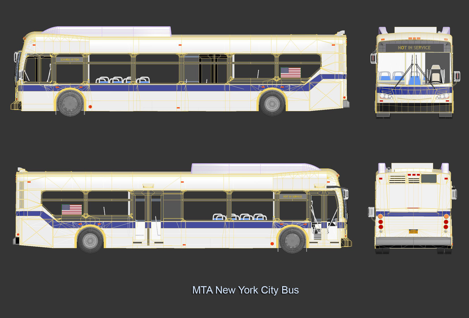 MTA New York City Bus 3D model_16